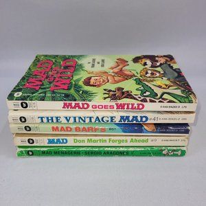 Mad Magazine Digest Comic Biook Magazine 1970s 1980s Lot 5 Softcover Paperback
